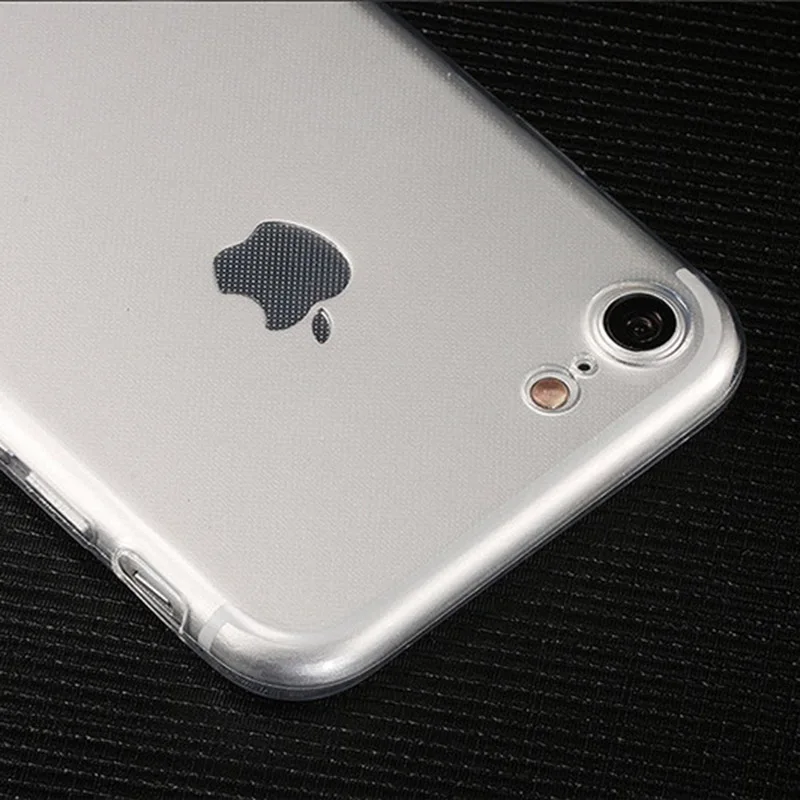 10 gabalas Skaidrios TPU Case For iPhone 4 5 6s 7 plius 8plus Slim Kristalų Atgal Apsaugoti Odą Silikono Telefono Dangtelį 