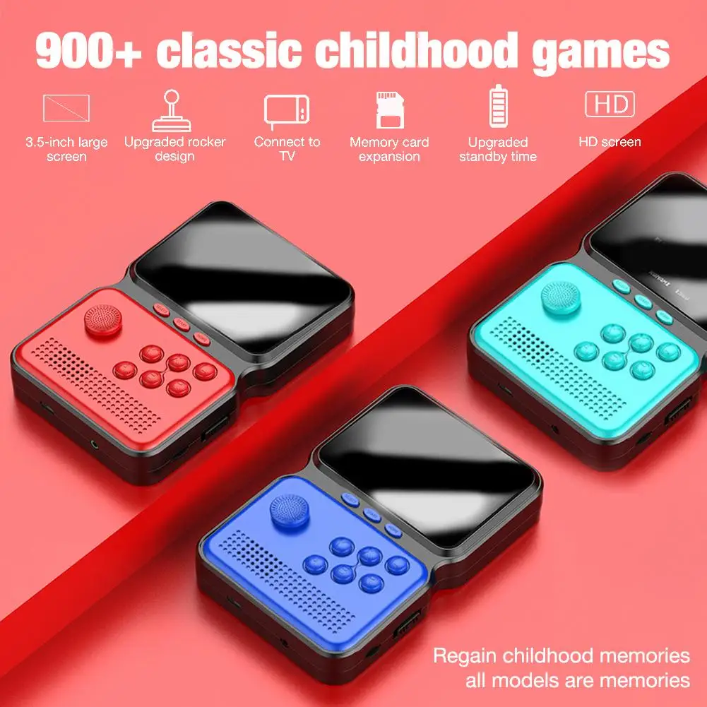Retro Žaidimų Žaidėjas 3.0 colių Ekranas, Mini Nešiojamą Žaidimų Žaidėjas Built-in 900+ Klasikiniai Žaidimai, Žaidimų Konsolės Vaikų Dovanų