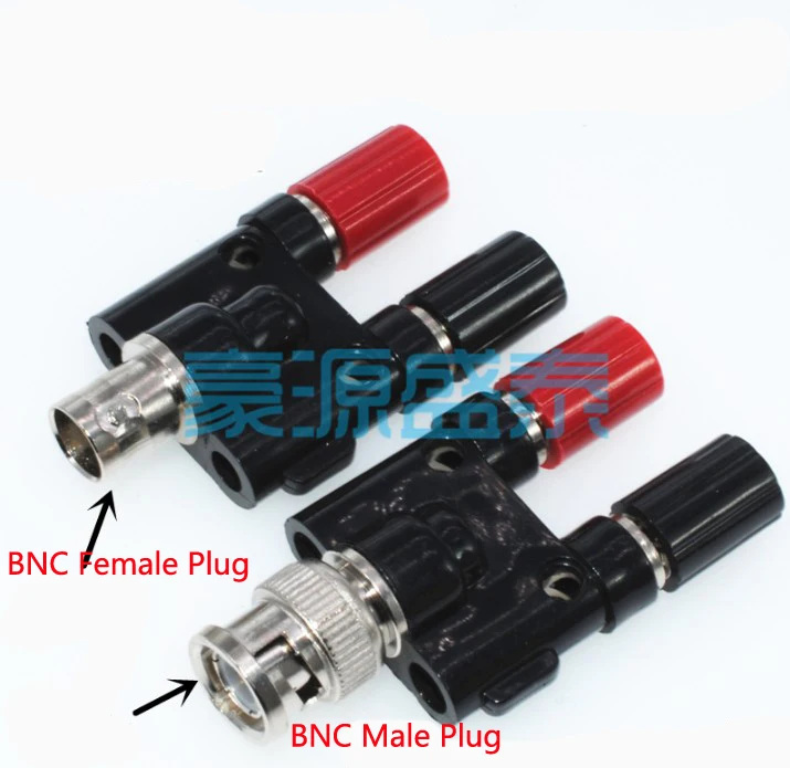 BNC Vyrų/Moterų 4mm Dua Banana Plug/Jungtis Coaxial Adapteris