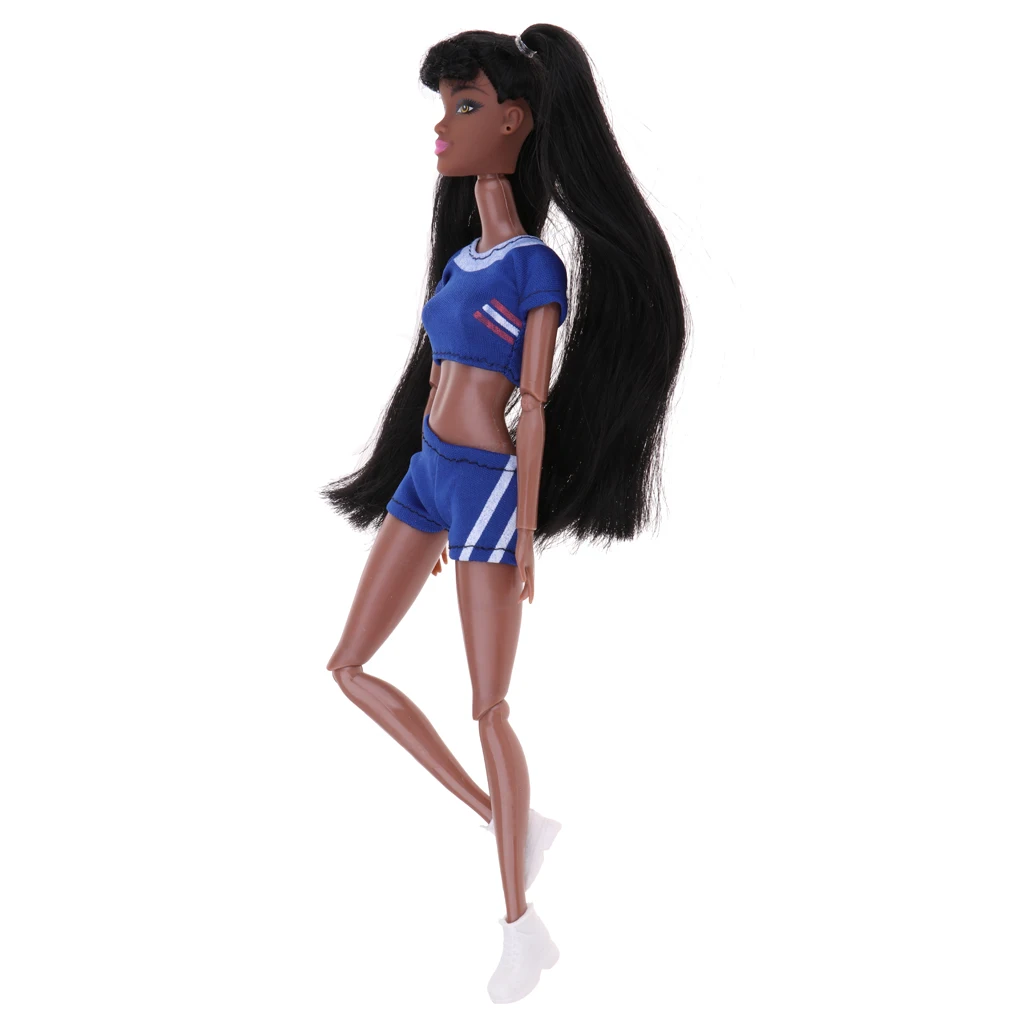 Mergina Lėlės Modelis, Poliartritu Pasukami Lėlės - Dviejų dalių Sportinis Komplektai 31cm