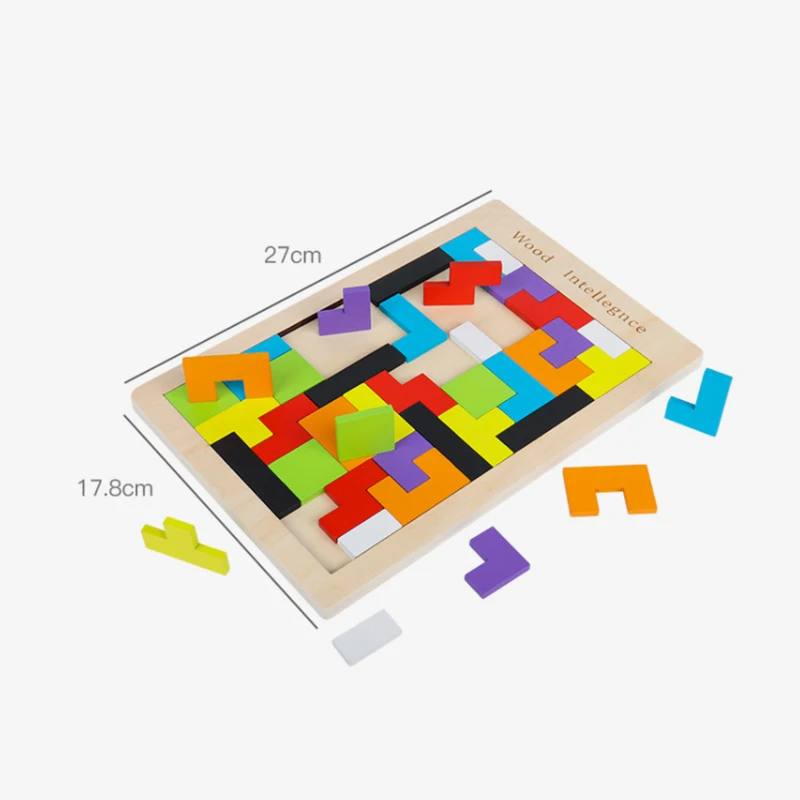 Spalva Spalvinga 3D Dėlionė Medinė Tangram Žaislai Žaidimas, Tėvų-vaikų Interaktyvus Anksti Švietimo Gimtadienio Dovanos Berniukai Ir Mergaitė