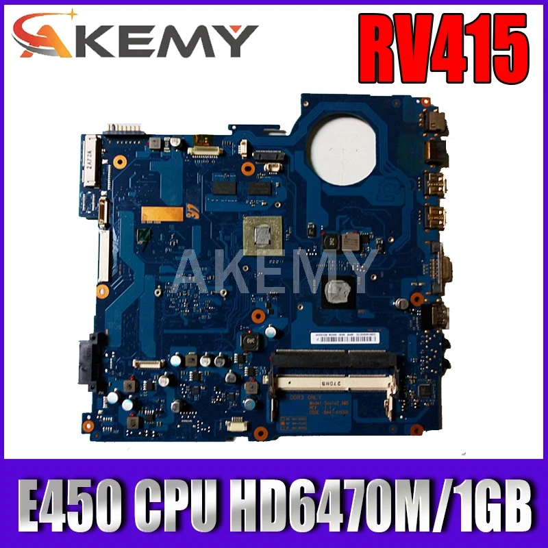AKemy Samsung RV415 Nešiojamas Plokštė BA41-01534A BA92-09425A BA92-09425B Su E450 CPU HD 6470M/1GB GPU MB Testuotas