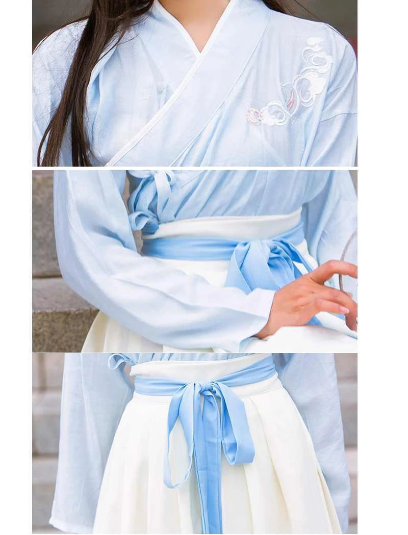 Naujienų Hanfu Suknelė Mergina Kinų Stiliaus Kasdien Moterys Tradicinių Kostiumų Liaudies Šokio Paauglių Mergaičių Kinijos Tang Moteris Komplektai