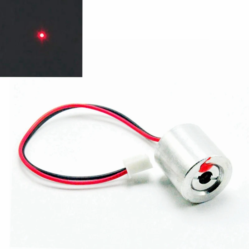Mini 650nm 660nm 100mW 2.5 V Red Dot Lazerinio Diodo Modulio w/ Laido