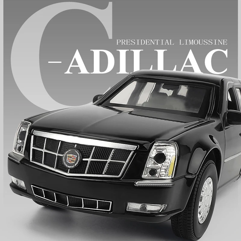 1:32 Cadillac Prezidento Automobilis su spaudimu išgauto lydinio automobilio modelio leidimas kolekcionuojamų automobilių žaislas gimtadienio proga, berniukas nemokamas pristatymas