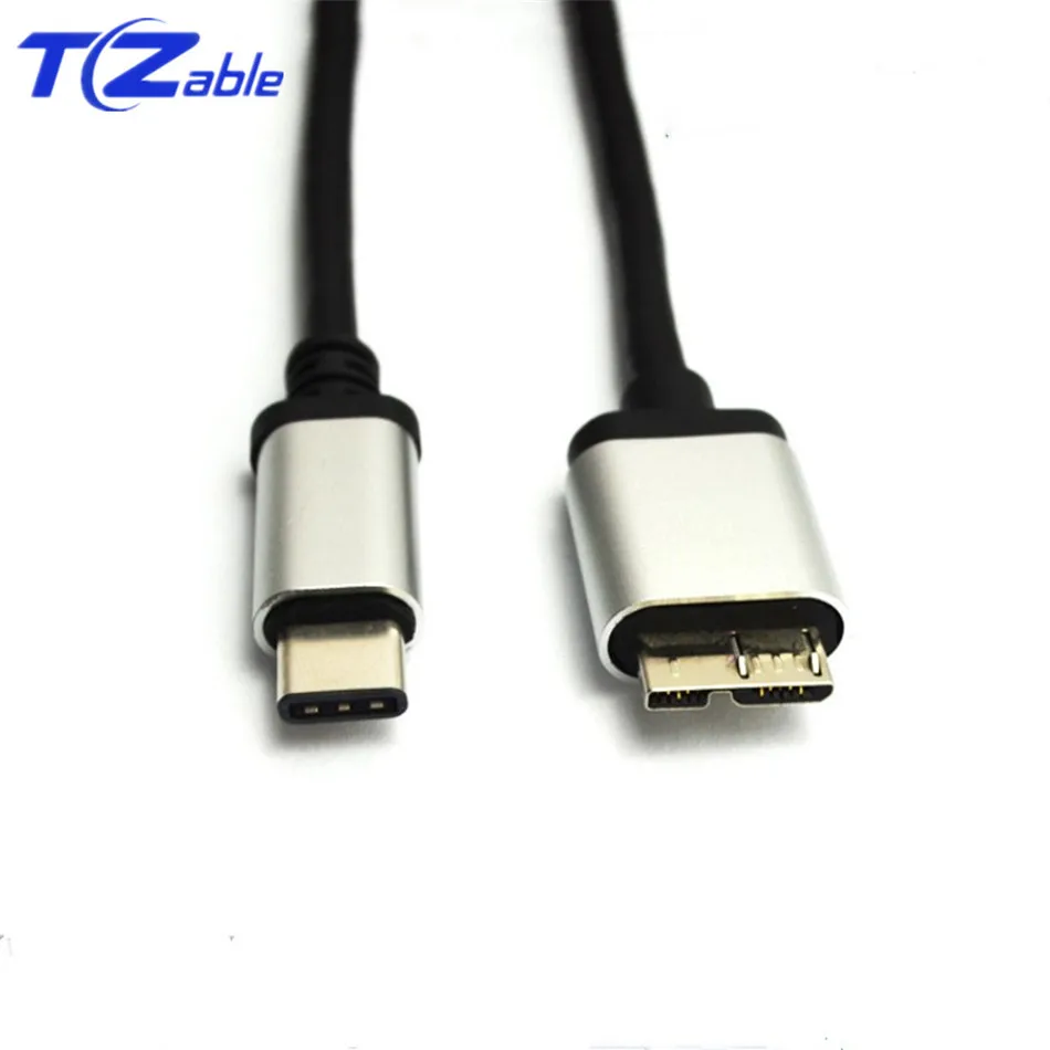 USB 3.1 Tipas-C su USB 3.0 Micro B Kabelis, Mikro USB 3.0 Male Jungtis USB-C Male Plug Kietojo Disko Išmanųjį telefoną 1M Juoda USB C