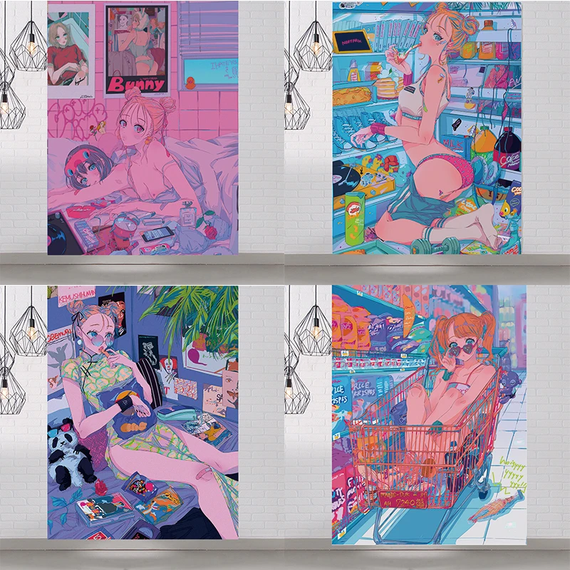 Sailor moon anime gobelenas mielas Pliušinis sienų dekoras bendrabučio kambarį dekoruoti rožinės spalvos gobelenas kolegijos bendrabučio estetinės tapestrys 2020 naujas