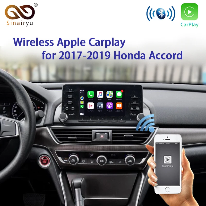 Sinairyu Belaidžio CarPlay Parama Android Auto Sąsaja Honda Dešimt kartos Accord