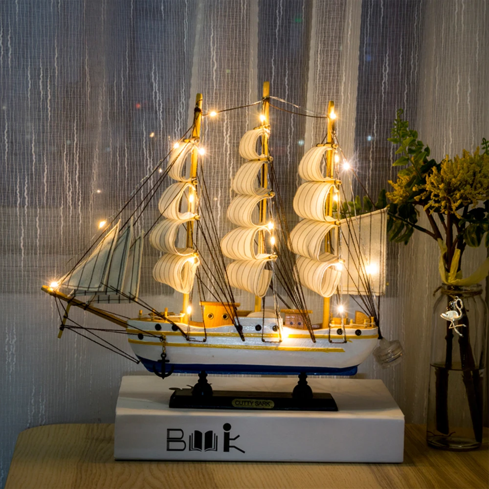 Medinis Burlaivis Modelį, namų dekoro Viduržemio jūros regiono Stiliaus Namų Dekoro Priedai Kūrybos Apdaila Kambario Dekoro Gimtadienio Dovana
