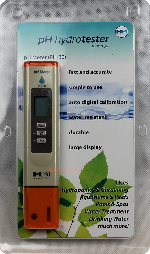HM Skaitmeninis 10vnt/daug PH-80 pH ir Temperatūros Hidro Testeris su Automatinio Kalibravimo ir Datahold
