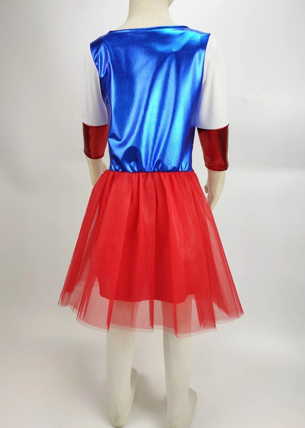 Superherojus Mergaičių Dress Kostiumai Vaikams TuTu Suknelė Helovinas Kostiumas (3-9Years) Kapitonas Mergaičių Šalis Suknelė