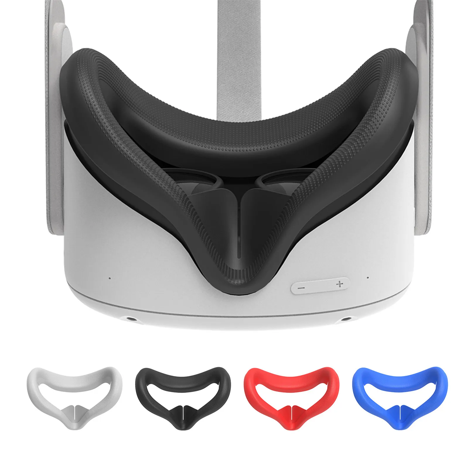 Silikono Paviršius Padengti Pagalvėlių Oculus Quest 2 VR Ausines Minkštas Patogus Anti-light nuotėkio Paramos nešioti akinius Akių Padas