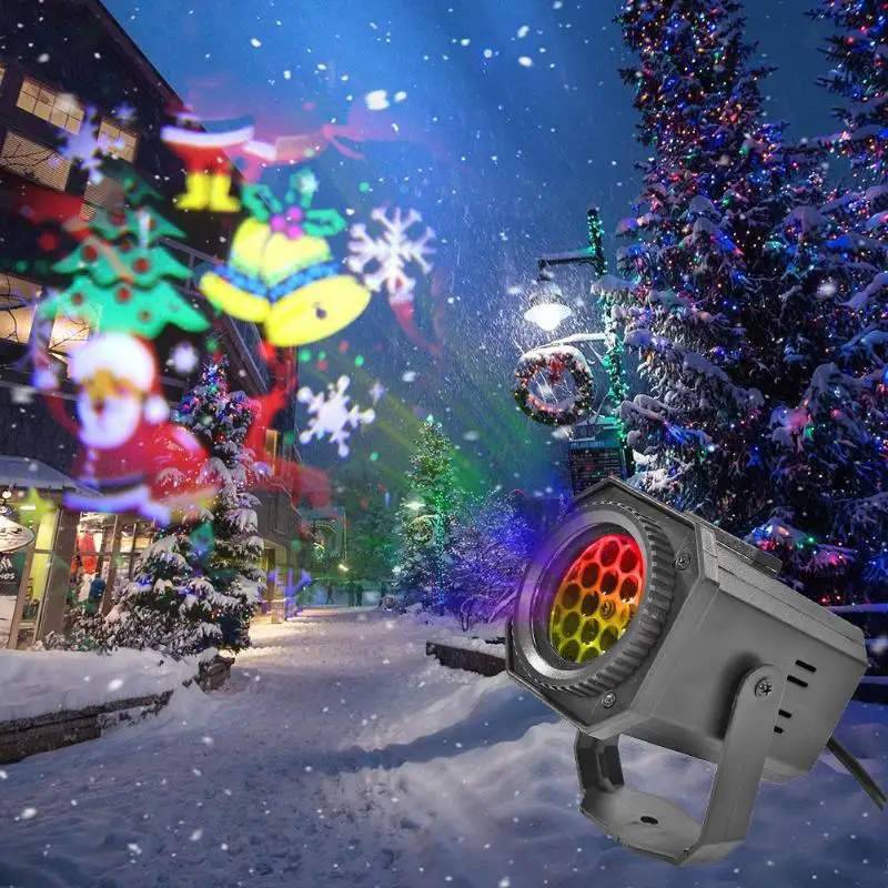 ZUCZUG Patalpų Snaigės LED Šviesos Juda Sniegas Lazerinis Projektorius Kalėdų Lempos Projekcija Šviesos Sukasi Snaigės Projektoriaus Šviesos