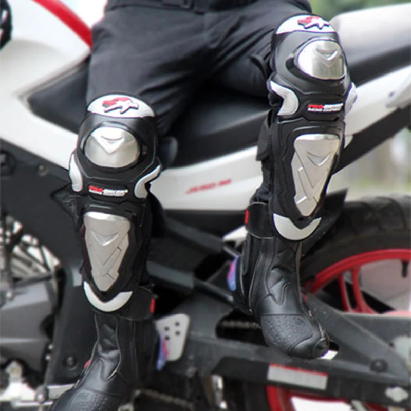 PRO-BAIKERIŲ Motociklo, Nerūdijančio plieno, antkelius alkūnės pagalvėlės Motokroso Off-Road Lenktynių Kelio Protector Apsauginė Pavaros apsauga