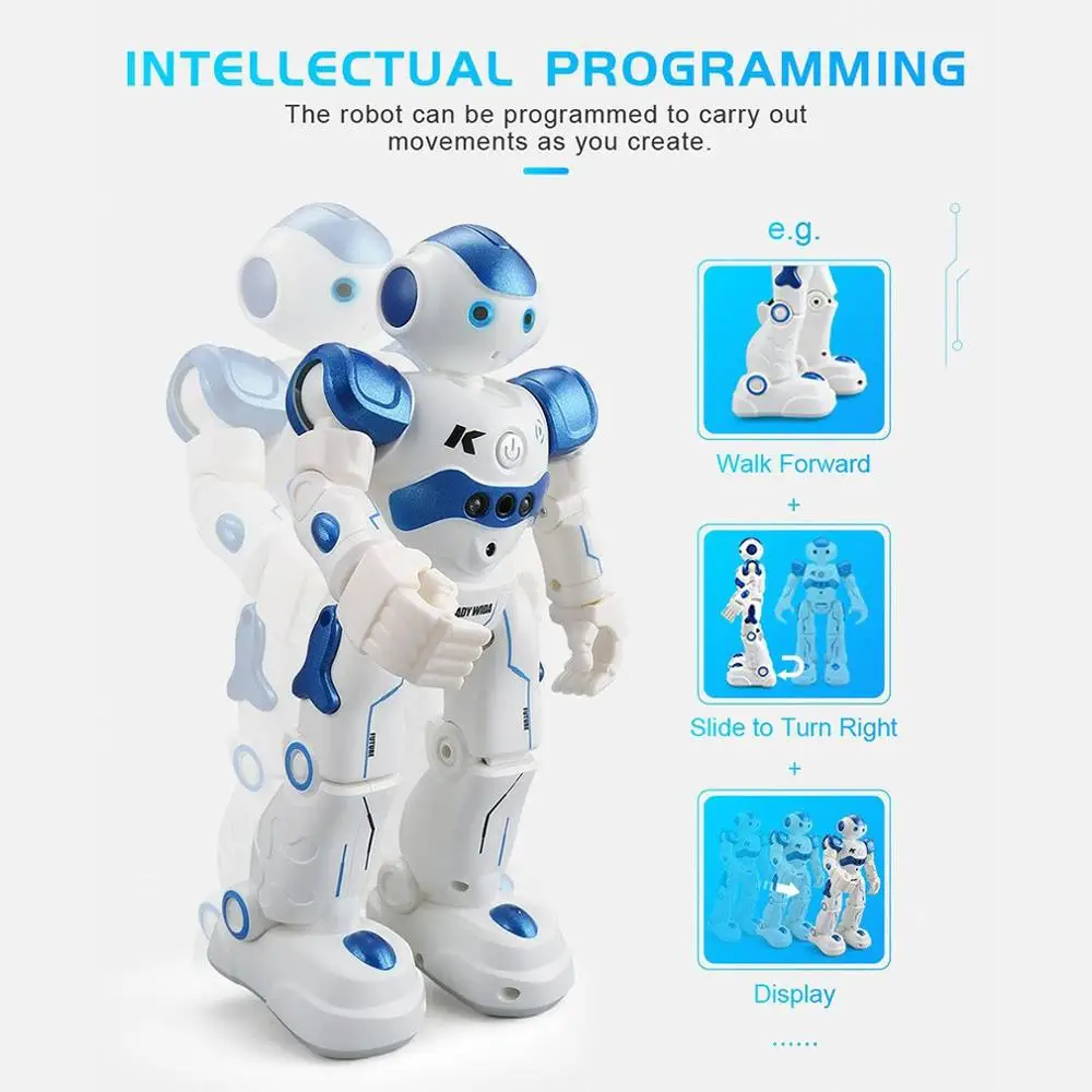 JJRC R2 RC Robotas Žaislas, Dainavimo, Šokių Kalbėti Protingas Robotas Švietimo Žaislas Vaikams Humanoidų Prasme Indukcinis RC Robotas Vaikams