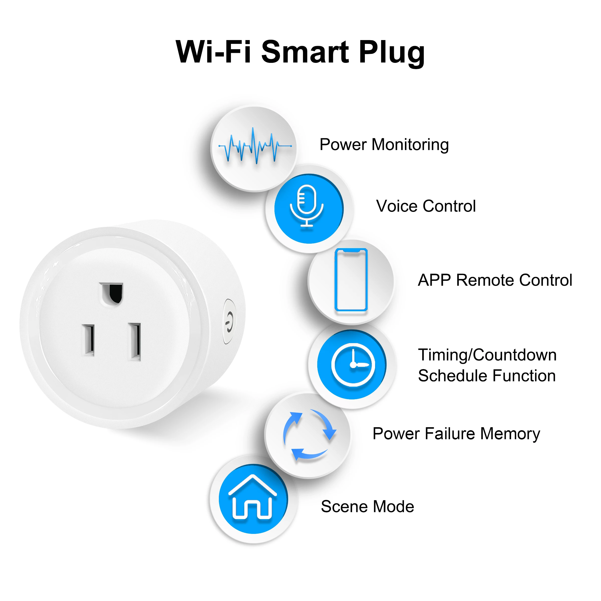 Wifi Smart Plug JAV, Mini Lizdą, Laikas Balso Smart Gyvenimo App Nuotolinio Valdymo, Darbo su 