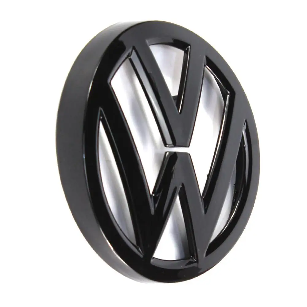 110mm Gloss Black Galinis Kamieno Dangčio Ženklelis Logotipas, Emblema Pakeisti Volkswagen Golf MK7