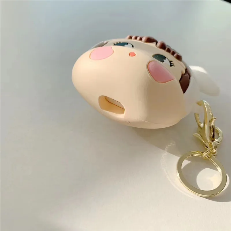 Karšto 3D Lėlės Katytė Merginos Silicio Belaidės Ausinės Įkrovimo Padengti Krepšys 