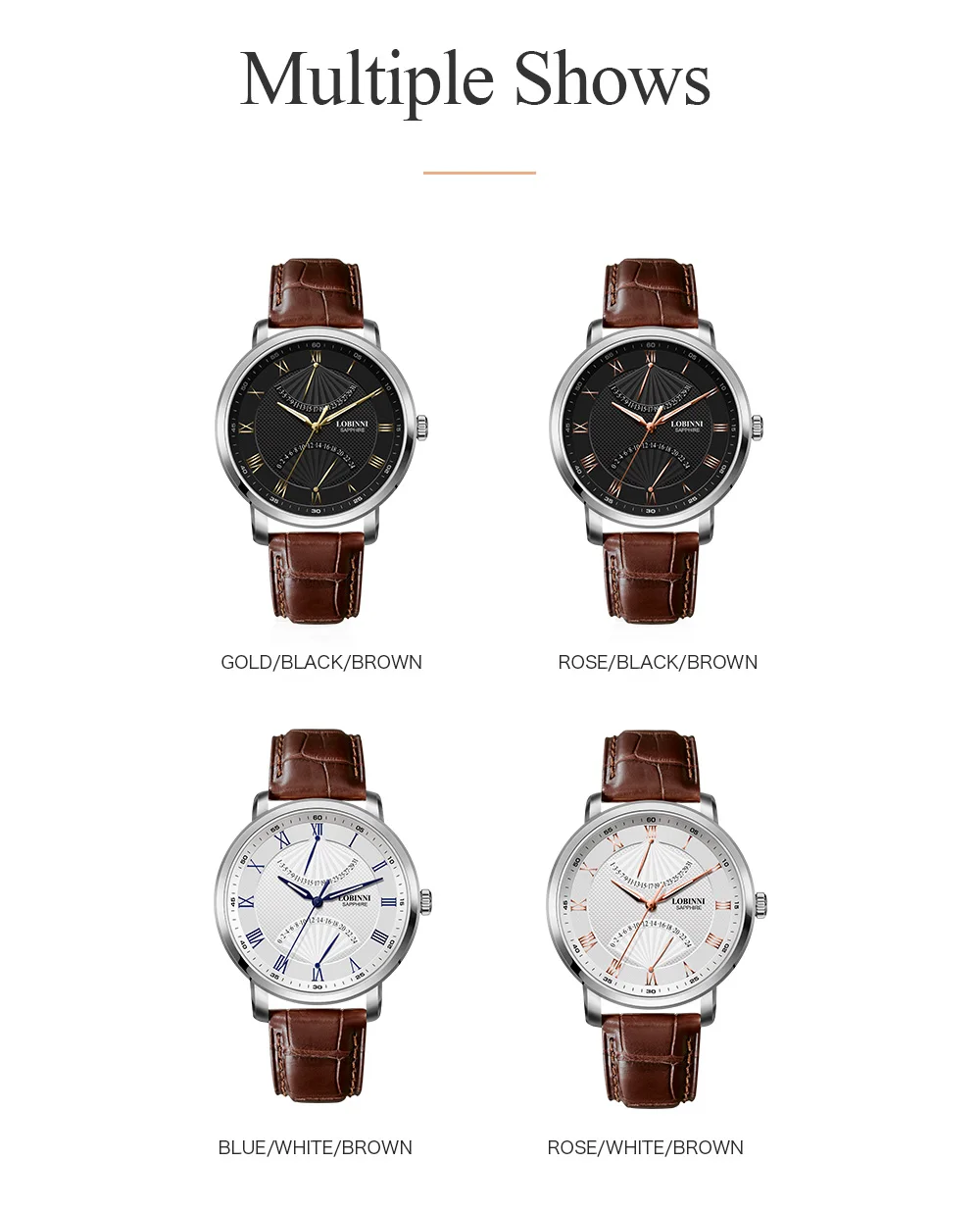 Šveicarija Lobinni Žiūrėti Prabangos Prekės Japonijoje MIYOTA Vyrų Laikrodis atsparus Vandeniui zegarek meski Nerūdijančio Automatinis laikrodis Vyrams