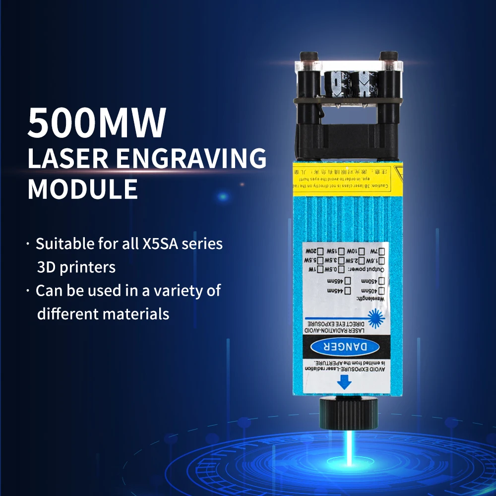 450 nm Mėlyna Šviesa Laser Cutting machine Modulis, Reguliuojamas Dėmesio TRONXY X5SA 3D Spausdintuvas Serijos 
