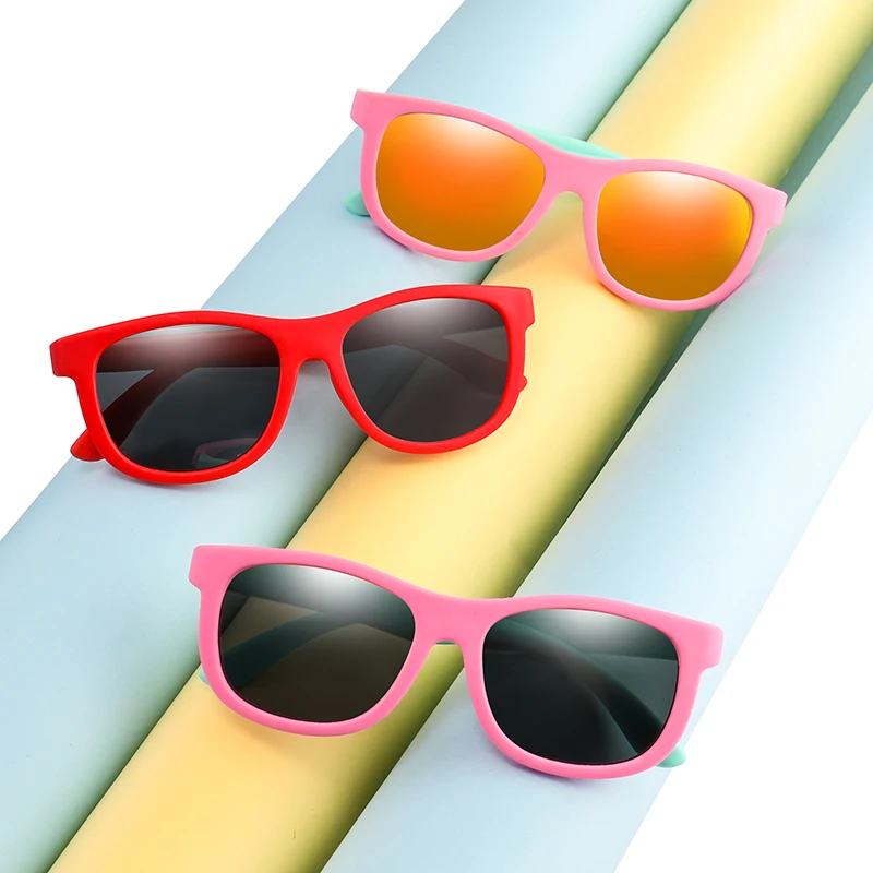 TR90 Lankstus Vaikams, Akiniai nuo saulės, Poliarizuoti Vaiką Kūdikio Saugos Saulės Akiniai UV400 Akiniai Kūdikių oculos de sol 2020 Atspalvių