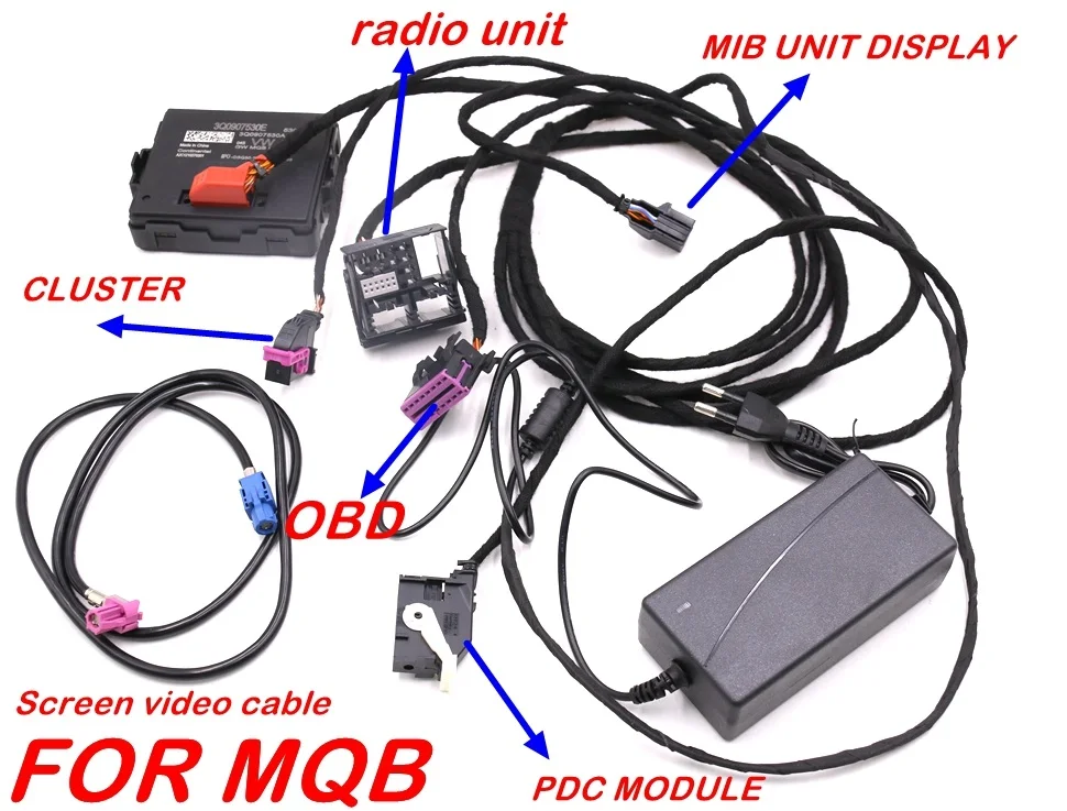 VW AUTOMOBILIŲ MQB PQ35 46 RCD510 RCD330 RNS510 187A 187B--Radijo PDC Modulis Grupių Bandymo kodas Įrankiai