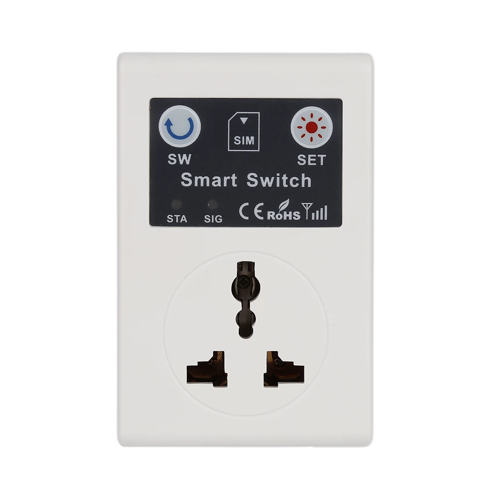Profesinės 220V Telefono RC Belaidžio Nuotolinio Valdymo Smart Switch GSM Lizdo Elektros Kištuką Namuose Buitinio Prietaiso