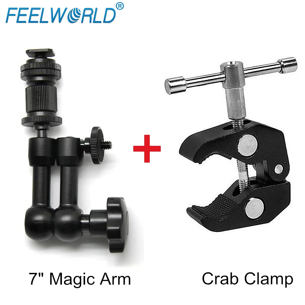 Feelworld Magic Arm su Krabų laikiklis Feelworld F570 F6 T7 T756 FW703 FW759 FH7 ir Kt Kamera Lauko Monitoriai