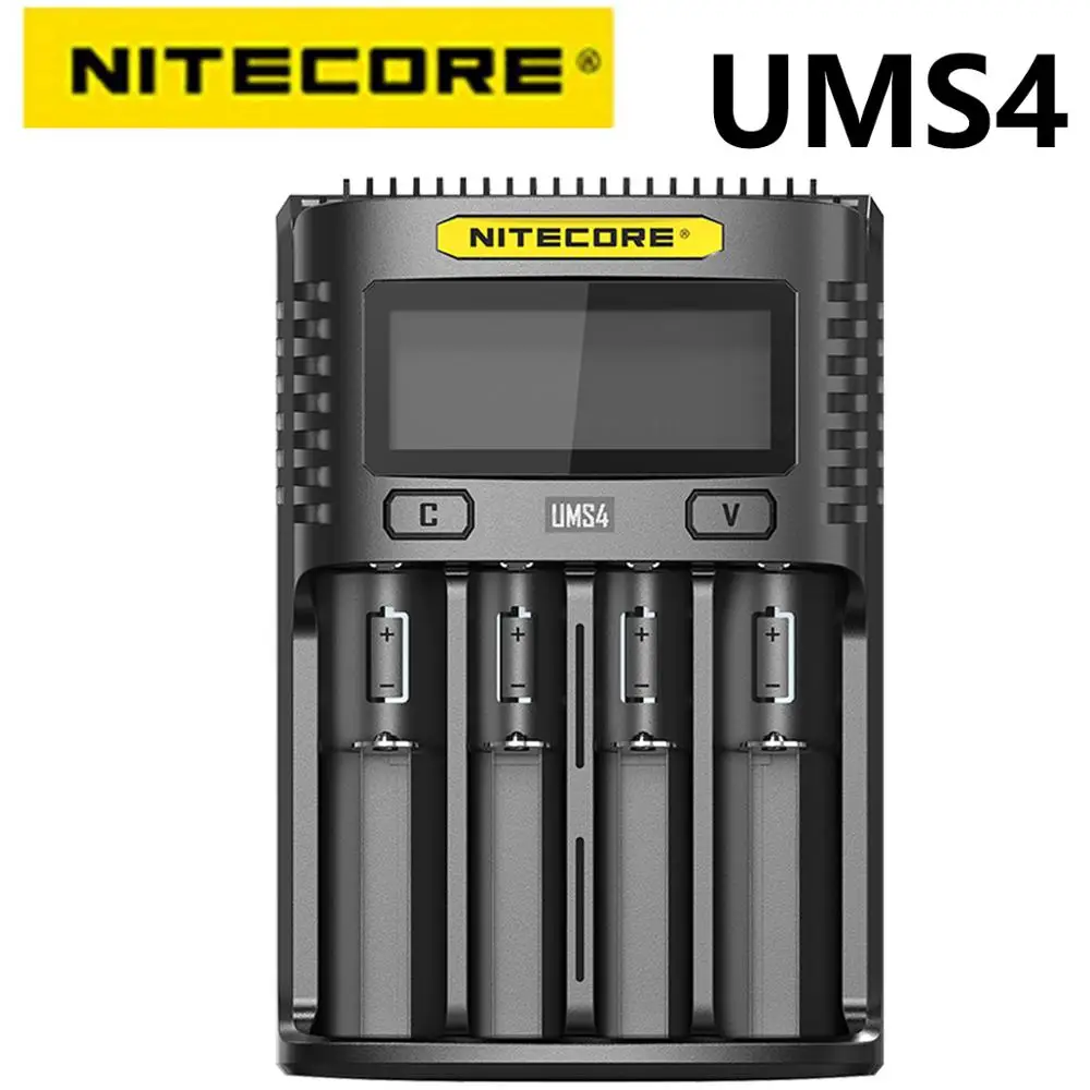 NITECORE UMS4 Pažangi Keturių Tarpsnių QC Greito Įkrovimo 4A Didelis Einamosios Multi - USB Įkroviklis