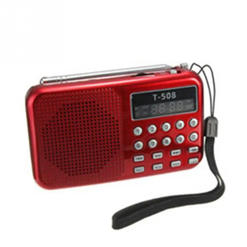 T-508 FM Radijo Nešiojamas USB TF mirco Kortelės Garsiakalbis Skaitmeninės Multimedijos MP3 Muzikos Garsiakalbis Balta Kempingas, Žygiai, Lauko