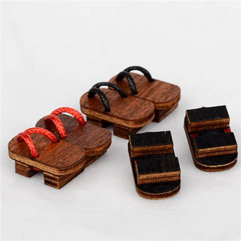 Ob11 bateliai, kimono atitikimo mini užkemša už 1/12 bjd,obitsu 11 medinių batų Lėlės Priedai