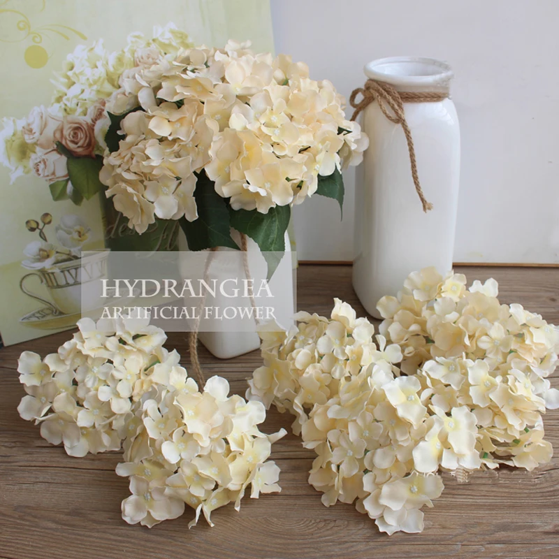 11pcs/daug Naujų Spalvingų Dekoratyvinių Gėlių, Vestuvių Grupė Prabanga Dirbtinis Hydrangea 