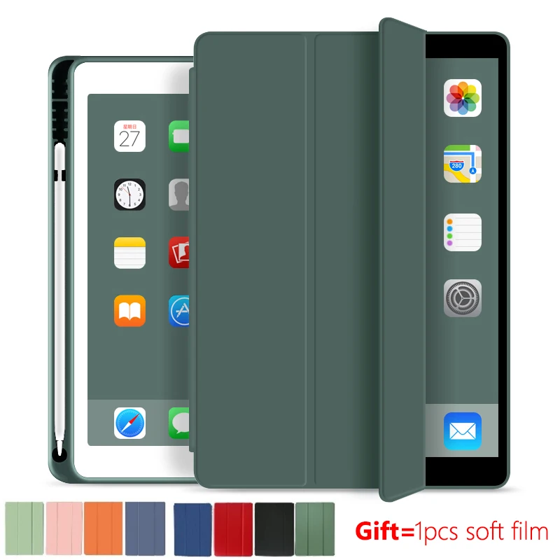Sillicon Tablet Case for iPad 8 Kartai 2020 A2270/A2428 /A2429 atsparus smūgiams Funda iPad 10.2