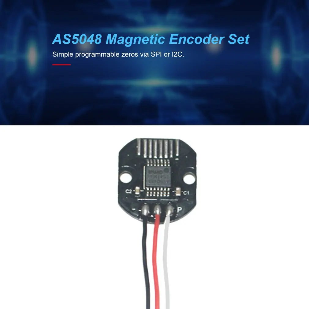 AS5048 Magnetiniai Kodavimo Rinkiniai PWM ir SPI Sąsaja Tikslumo 14 Bitų Nr. Šepetėlių Laikiklį AS5048A Rotacinis Daviklis, skirtas Brushless Variklis