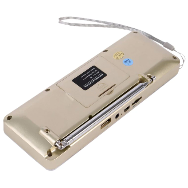Mini Nešiojamas Įkraunamas Stereo L-288 FM Radijas, Garsiakalbis, LCD Sn Parama TF Kortelė USB Disko MP3 Muzikos Grotuvas Garsiakalbis
