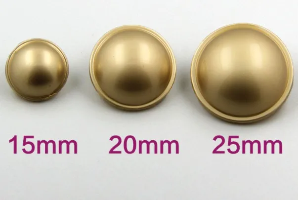 10 vienetų Aukštos kokybės Aukso metalo Grybo galva striukė mygtukai marškinėliai Megztinis mygtuką Papuošalų, Aksesuarų, 15mm Nemokamas pristatymas
