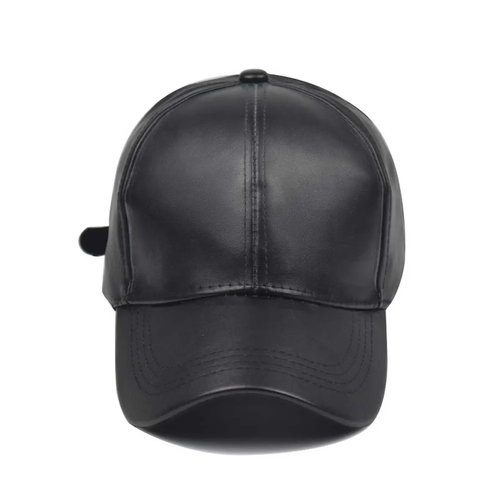 1 vnt. Beisbolo Kepurės Golfo Dangtelis Juodas Odinis Lauko Sporto Reguliuojamas Skrybėlę Vasarą Rinktinėje