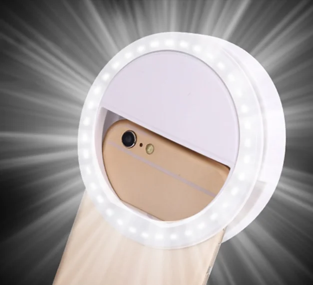 LED Selfie šviesos žiedą ir mobilųjį telefoną, šviesos žiedo Įrašą, avarinės šviesos lemputės camará, diskiniai šviesos