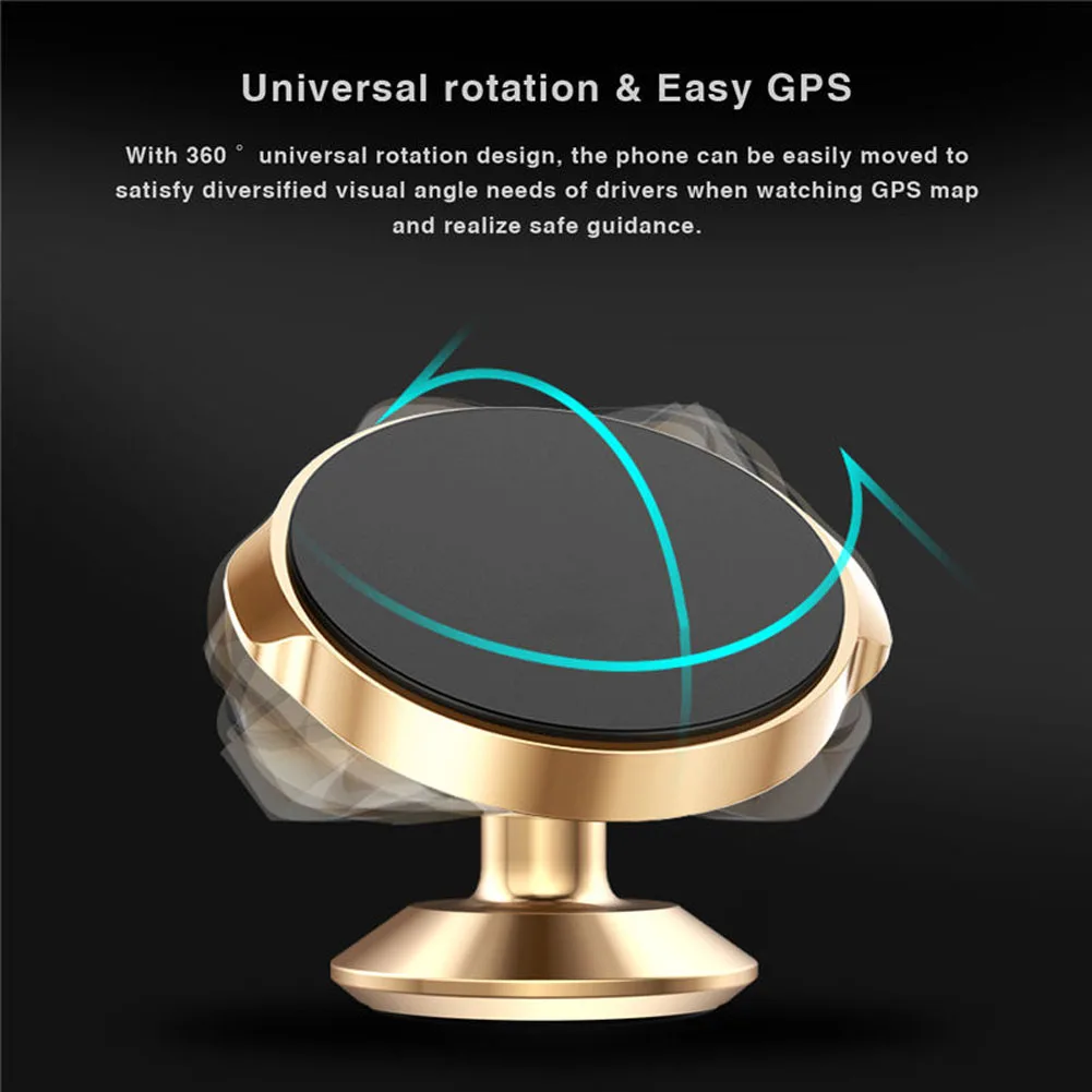 Universalus 360 Laipsnių Besisukantis Telefono Laikiklis Automobilyje Magnetinio Kalno Stovi Telefonams, Tabletės Lašas Laivybos