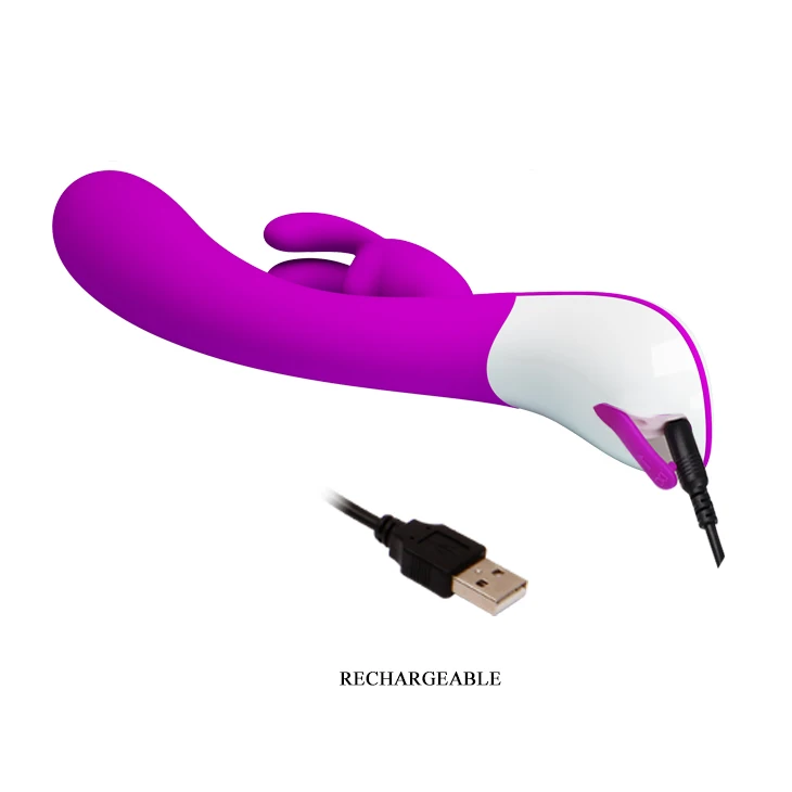 Gana Meilės USB Įkrovimo 12 Greičio Rabbit Vibratorius Klitorio Stimuliatorius Dildo Vibratorius, Sekso Žaislai Moteris Suaugusiųjų Sekso Produktus