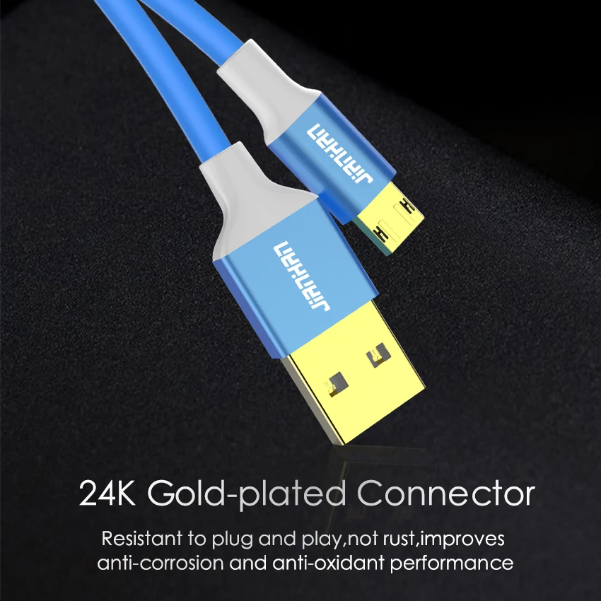 2 Pack Grįžtamasis Micro USB Laidas, 5V 2A Greito Įkrovimo Duomenų Sinchronizavimo Kabelis 