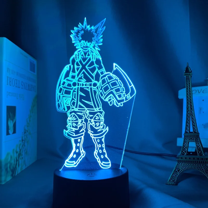Mano Herojus akademinės bendruomenės Anime Pav Modelis Himiko Toga Veiksmų Skaičiai Akrilo 3D Led Nakties Šviesos Lempa 