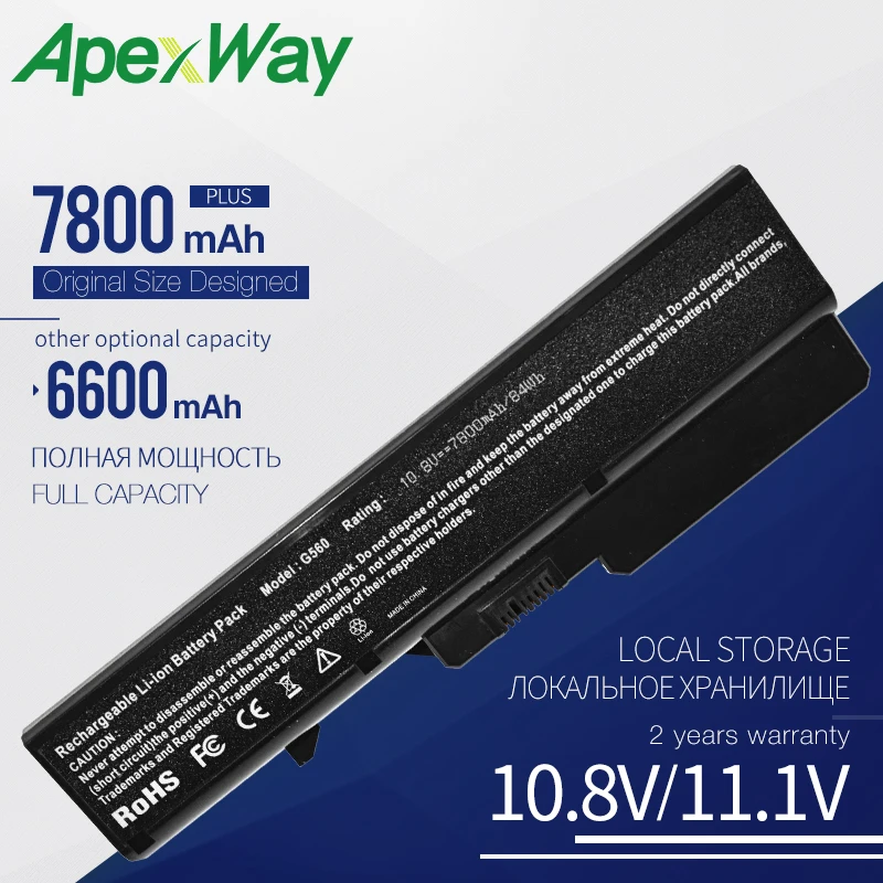 Apexway nešiojamas baterija LENOVO Z575 Z585 K47 21001091 121001095 121001096 L08S6Y21 L09M6Y02 L09N6Y02 L09S6Y02 L10C6Y02