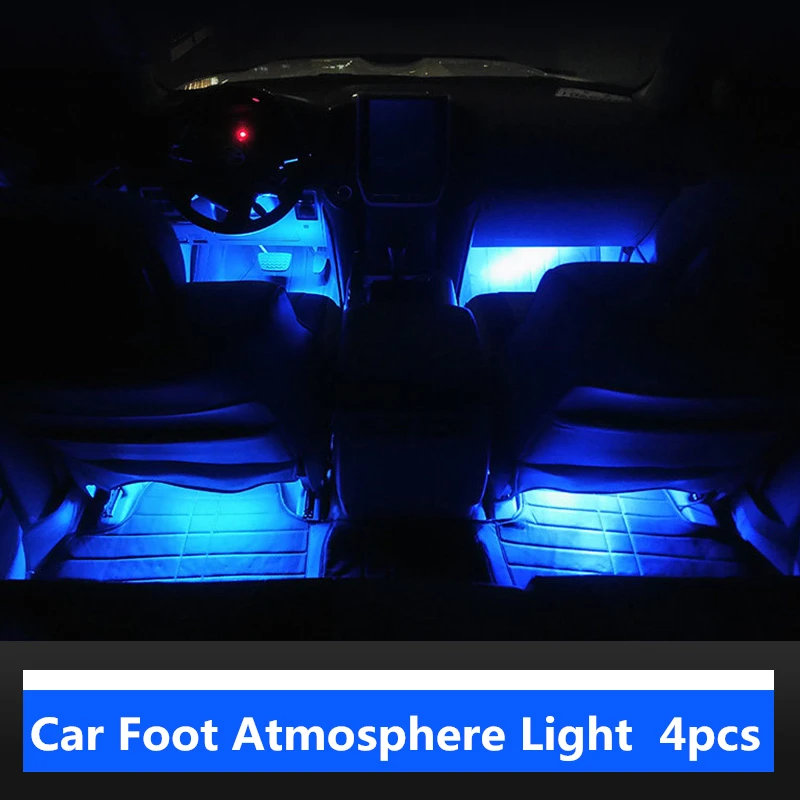 4Pcs Automobilių Snukio Šviesiai Romantiška Atmosfera, Nuotaika Vidaus Apdaila, LED Toyota LAND CRUISER PRADO RAV4 