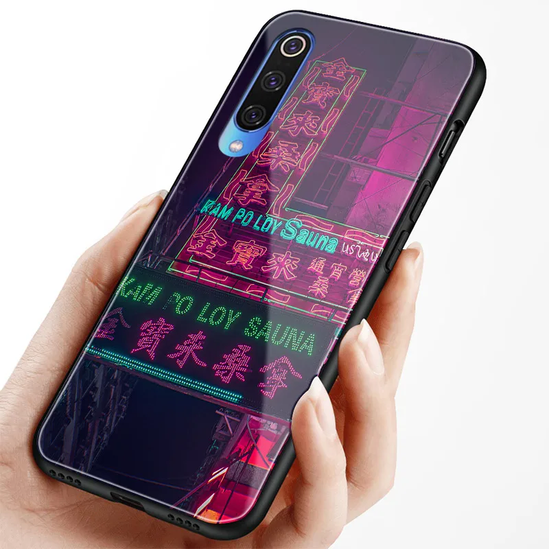 Neon estetinės Honkonge Xiaomi mi 6 x 8 9 se mix 2 2s 3 redmi pastaba 5 6 7 pro stiklo telefonas padengti minkštos silikono apvalkalas