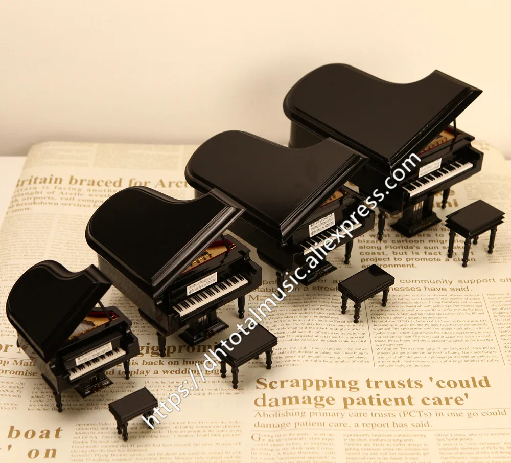 Asmeninį Mini Piano Modelio Miniatiūra Fortepijono Muzikos Instrumentas Replika Papuošalai Kalėdų Dovana, Namų Dekoravimo, Dovanų