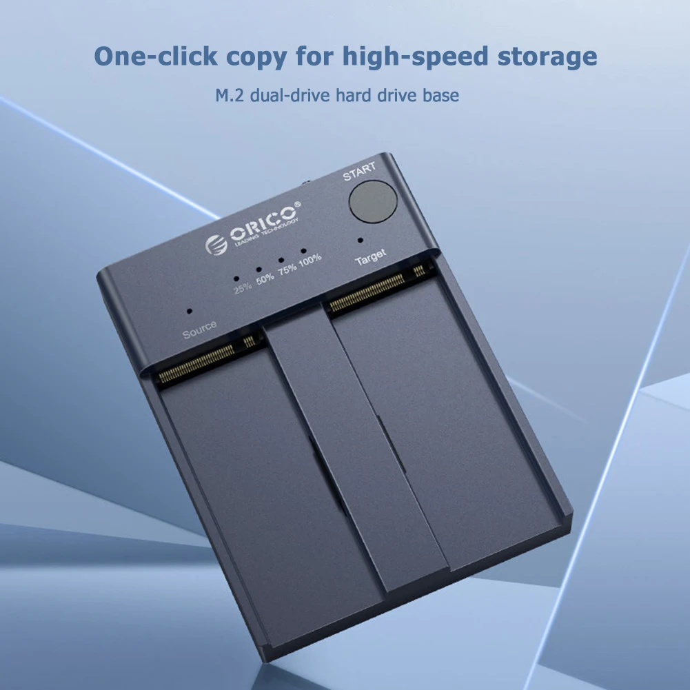 ORICO Dual Bay M. 2 NVME SSD Talpyklos Neprisijungęs Klonas USB C 3.1 Gen2 10Gbps Už Klavišą M & M/B Klavišą NVME PCIe SSD Kietąjį Diską Skaitytuvas