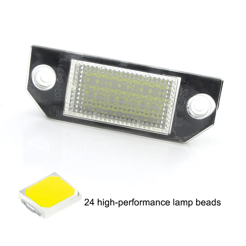 2vnt/Komplektas LED Skaičius Licencijos numerio apšvietimo Lemputės Grynos Baltos Spalvos 