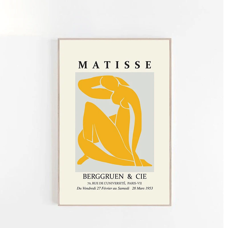 Minimalizmas Matisse Naftos Paveikslų Spausdinimas ant Drobės Šiaurės Stiliaus Plakatų ir grafikos Klasika Sienos Menas Nuotraukas, Namų Puošybai