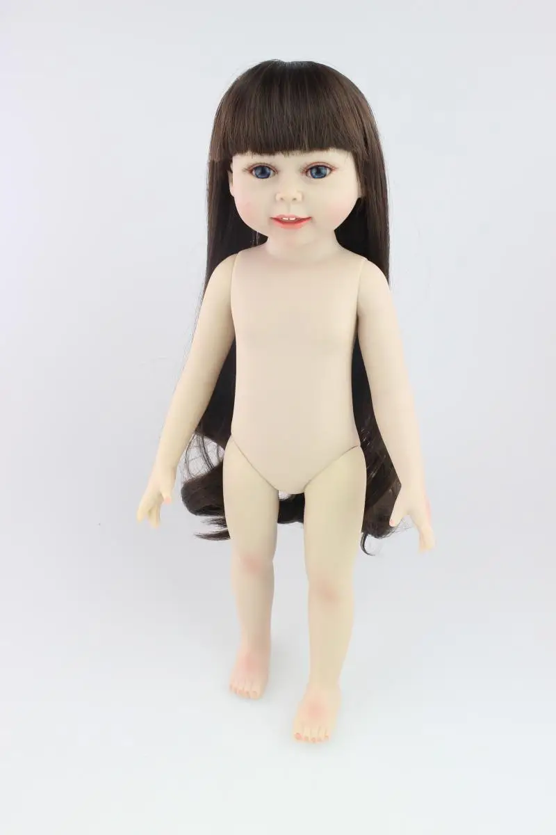 45cm viso Kūno Vinilo bebe Atgimsta Amerikos Lėlės tikra mergaitė gyvas Silikono Kūdikių Lėlės, Žaislai Vaikams Kalėdų Dovana